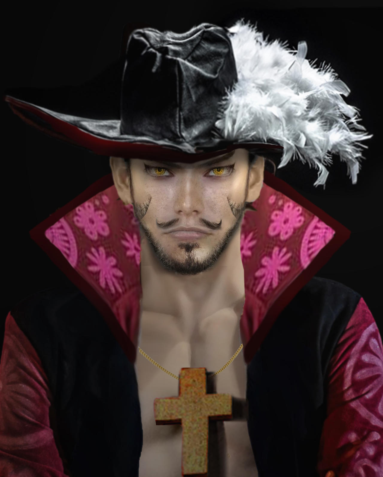 Dracule Mihawk realistic portrait by Shibuz4 on DeviantArt