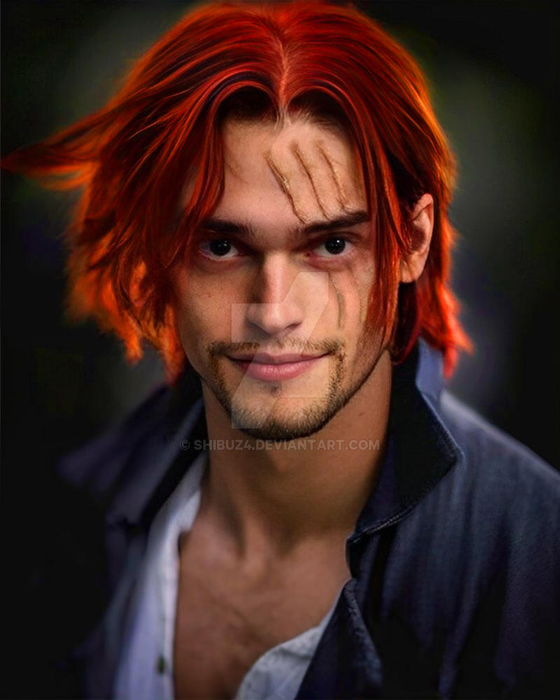 Shanks One Piece Real Life Shanks real life Ai + Ps by Shibuz4 on DeviantArt