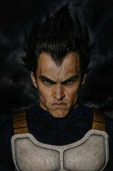 Vegeta portrait hyperrealistic