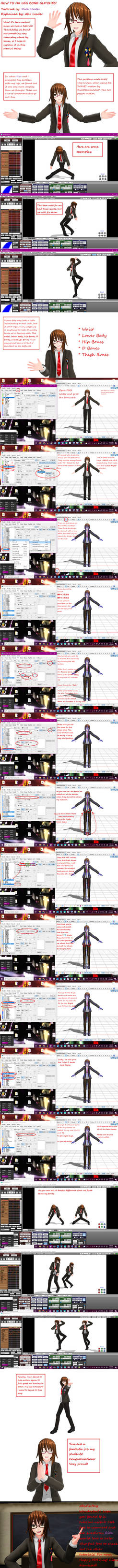 MMD PMD/PMX How to Fix Leg Bone Glitches