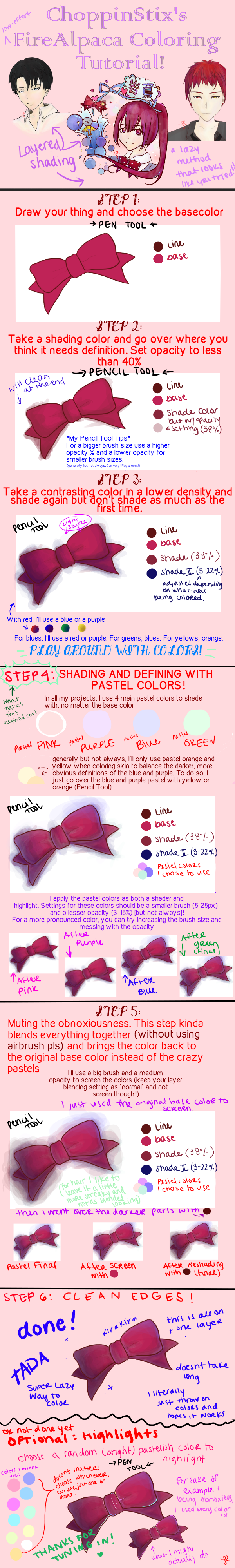 FireAlpaca: Layered Shading and Coloring Tutorial