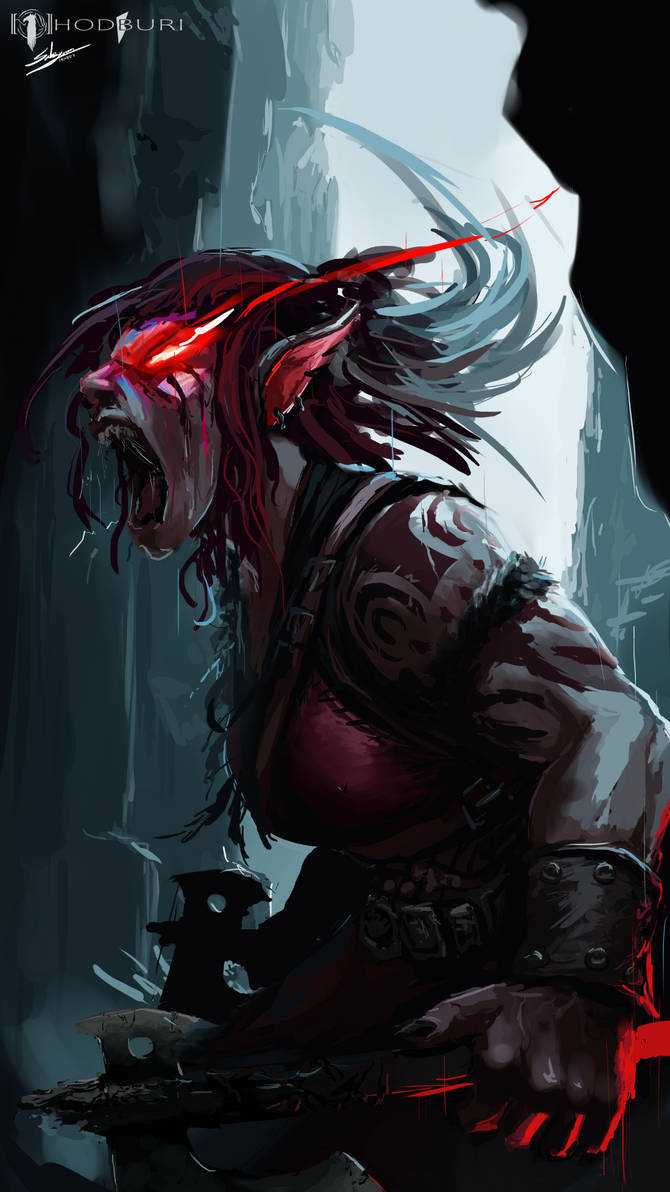 barbarian rage - 180723 by hodburi on DeviantArt