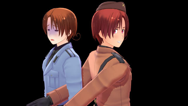 MMD - Italy VS. 2P Italy - Hetalia by Suxilia77 on DeviantArt