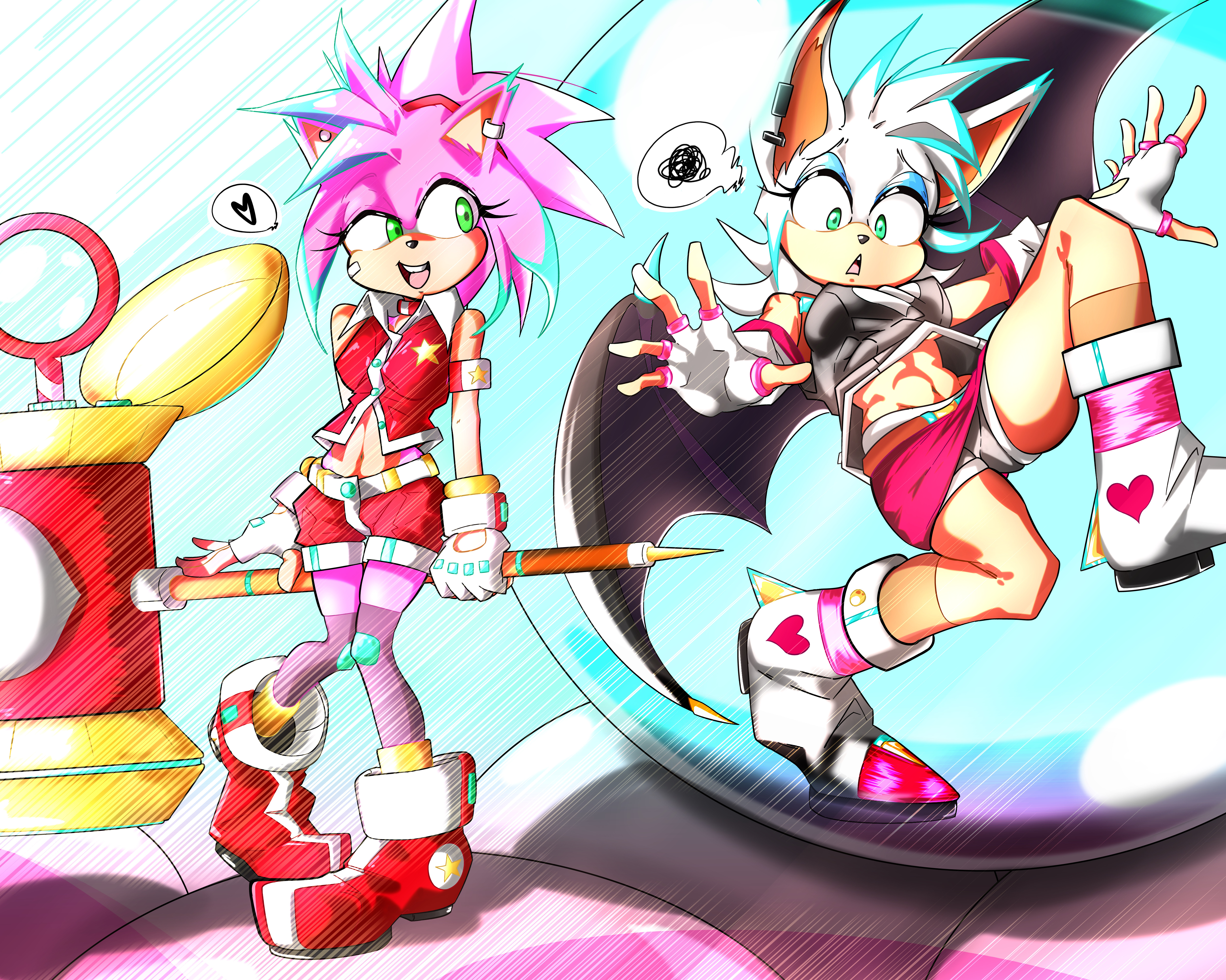 Amy Rouge Color Amy x Rouge by Snootellar on DeviantArt