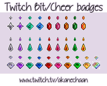 Twitch Cheer Badges By Akane Chaan On Deviantart Twitch Cheer Badges By Akane Chaan On Deviantart