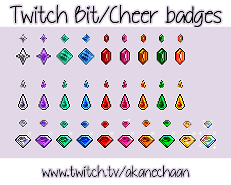 Twitch Cheer Badges By Akane Chaan On Deviantart Twitch Cheer Badges By Akane Chaan On Deviantart