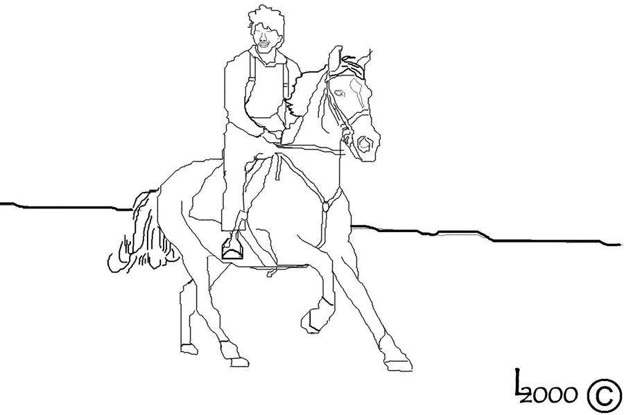 War Horse Lineart