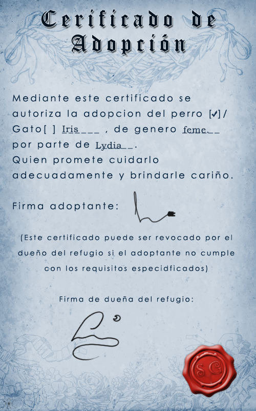 Certificado Iris