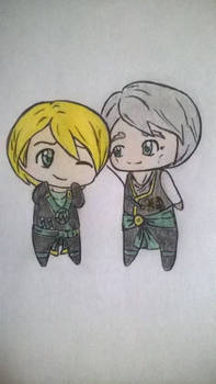 Lloyd and Sensei Garmadon