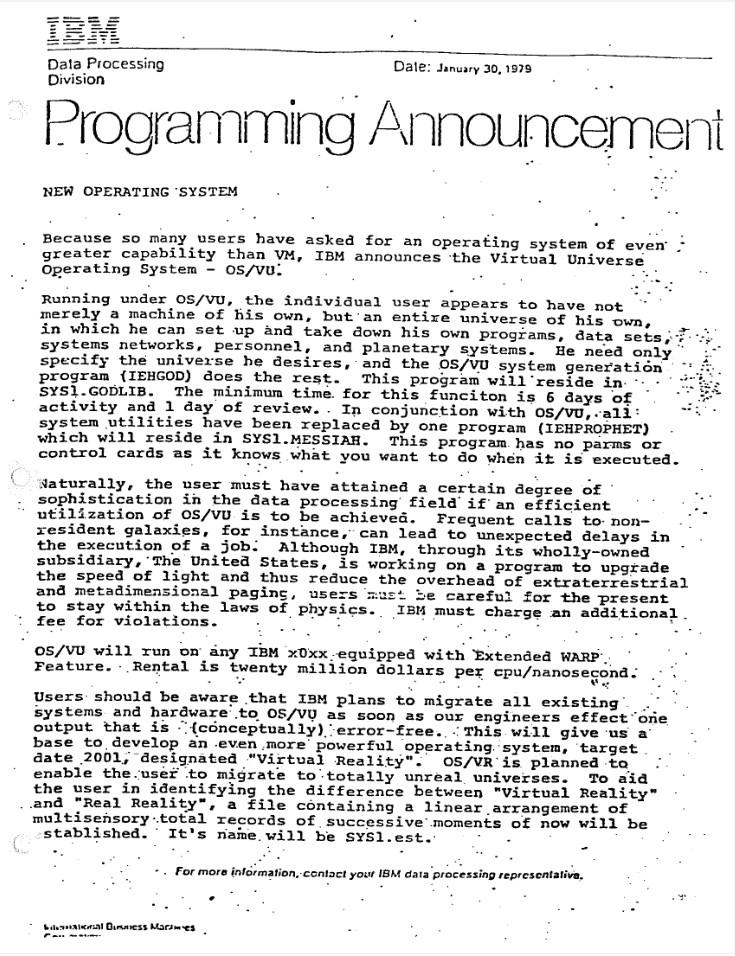 Programming Announcement From Ibm By Simias On Deviantart Programming Announcement From Ibm By Simias On Deviantart