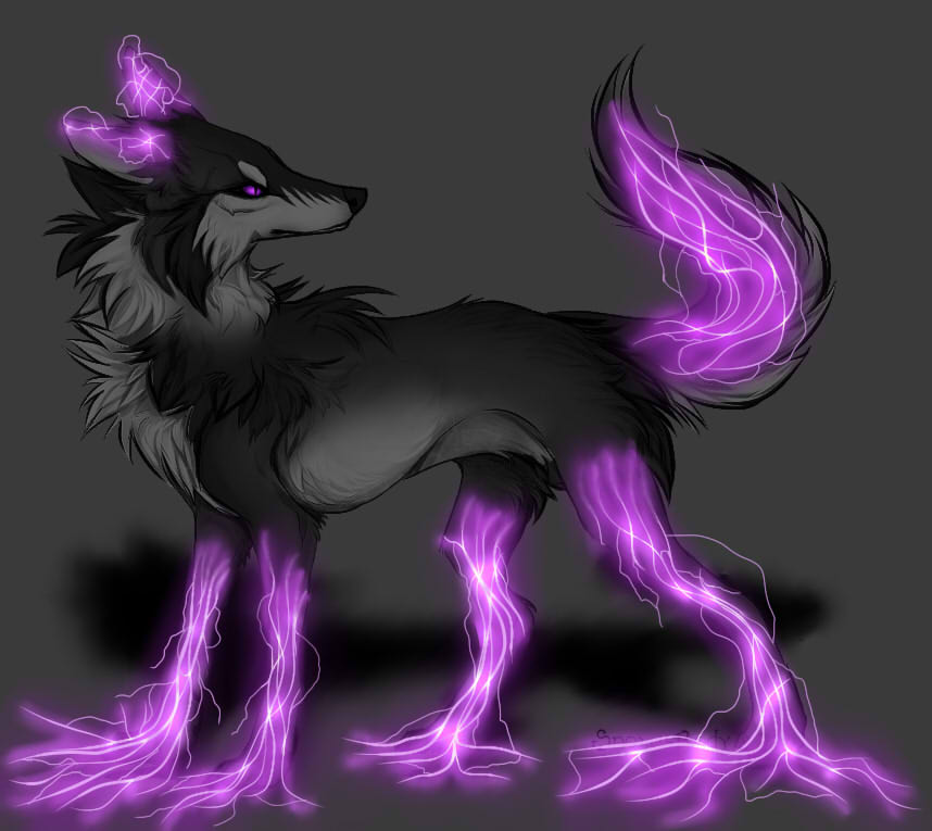 Electric Wolf Adopt by BlackAdopts93 on DeviantArt