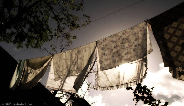 Winds on the clothesline