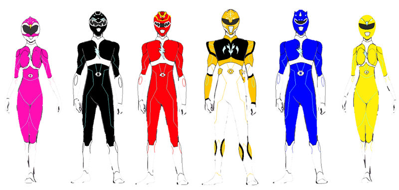 Power Rangers Animated Series Season 2 Suits V2 by johnnytsunami1995 on ...