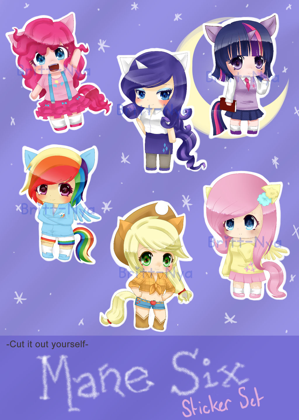 Mane Six Sticker Set - Sample