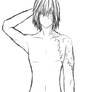 Mello out of the shower.