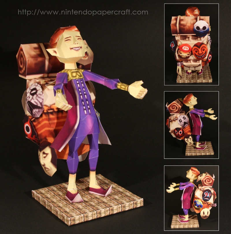 Happy Mask Salesman Papercraft