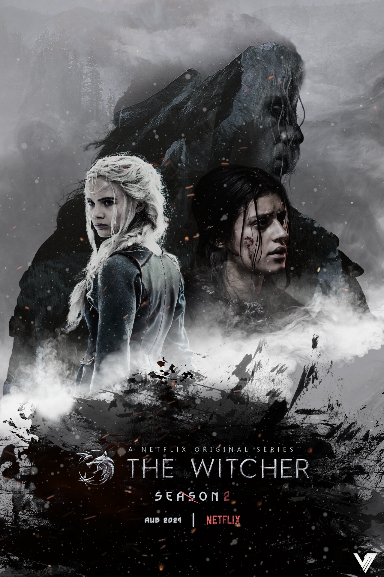 Pôster da 3ª temporada de the witcher