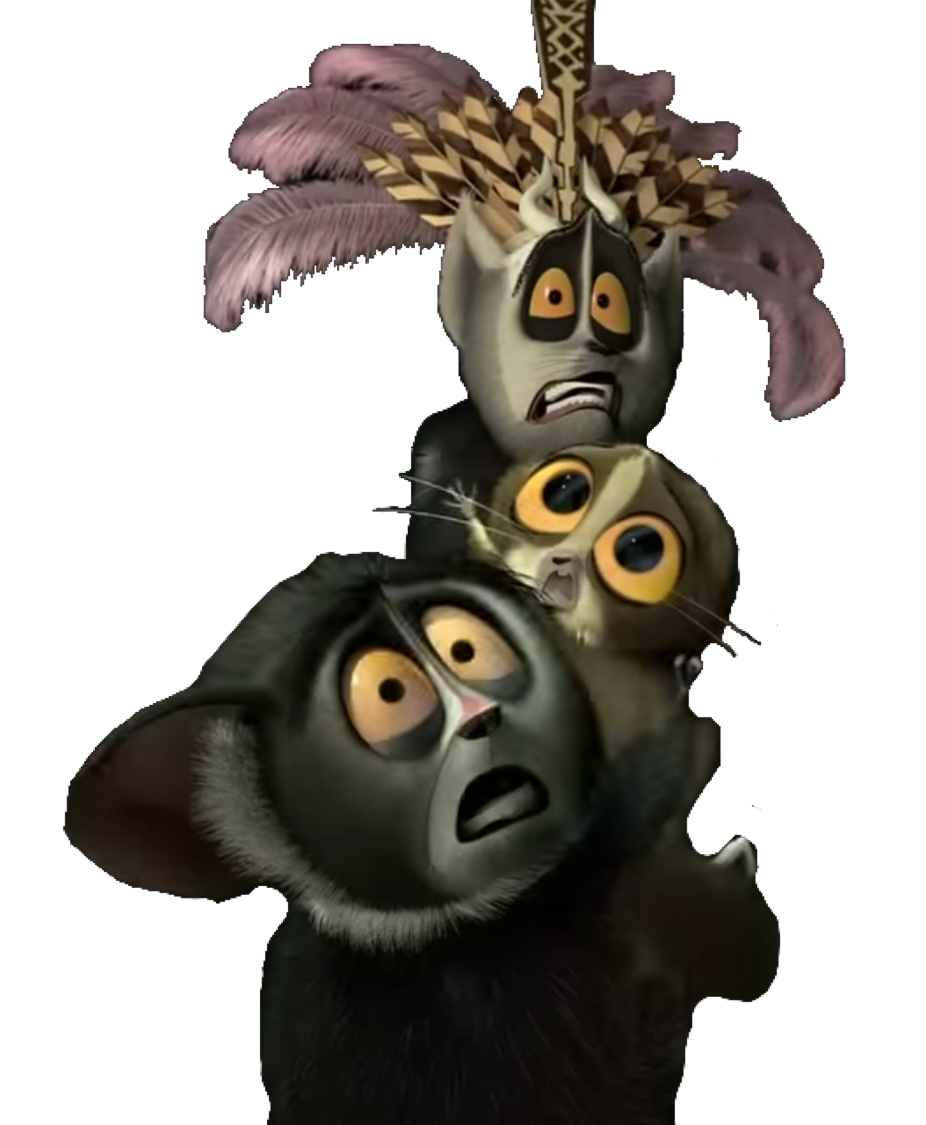 Mort 67 King Julien, Maurice and Mort Shocked 4 png by Miguelucm on DeviantArt