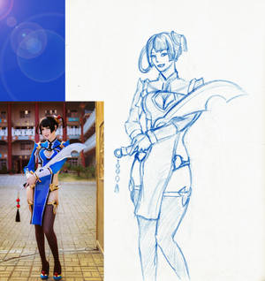 cosplay drawing of Neko-tin