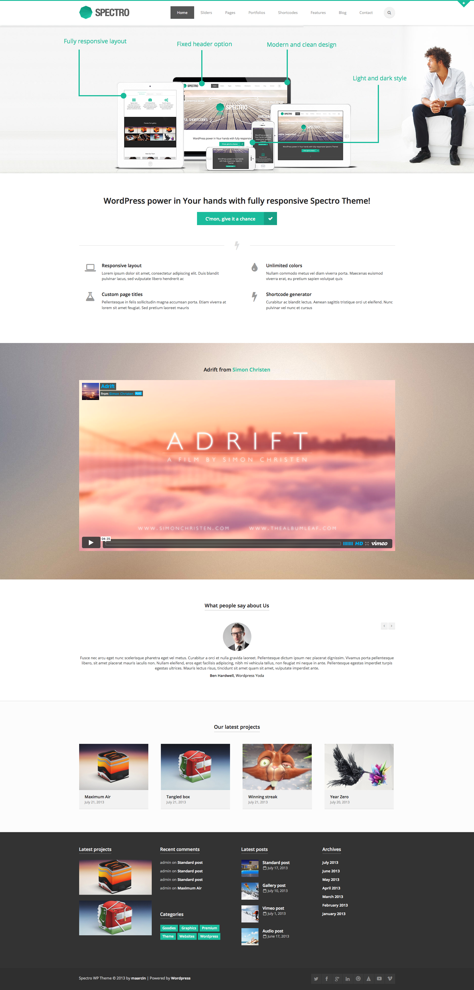 Spectro Wordpress Theme