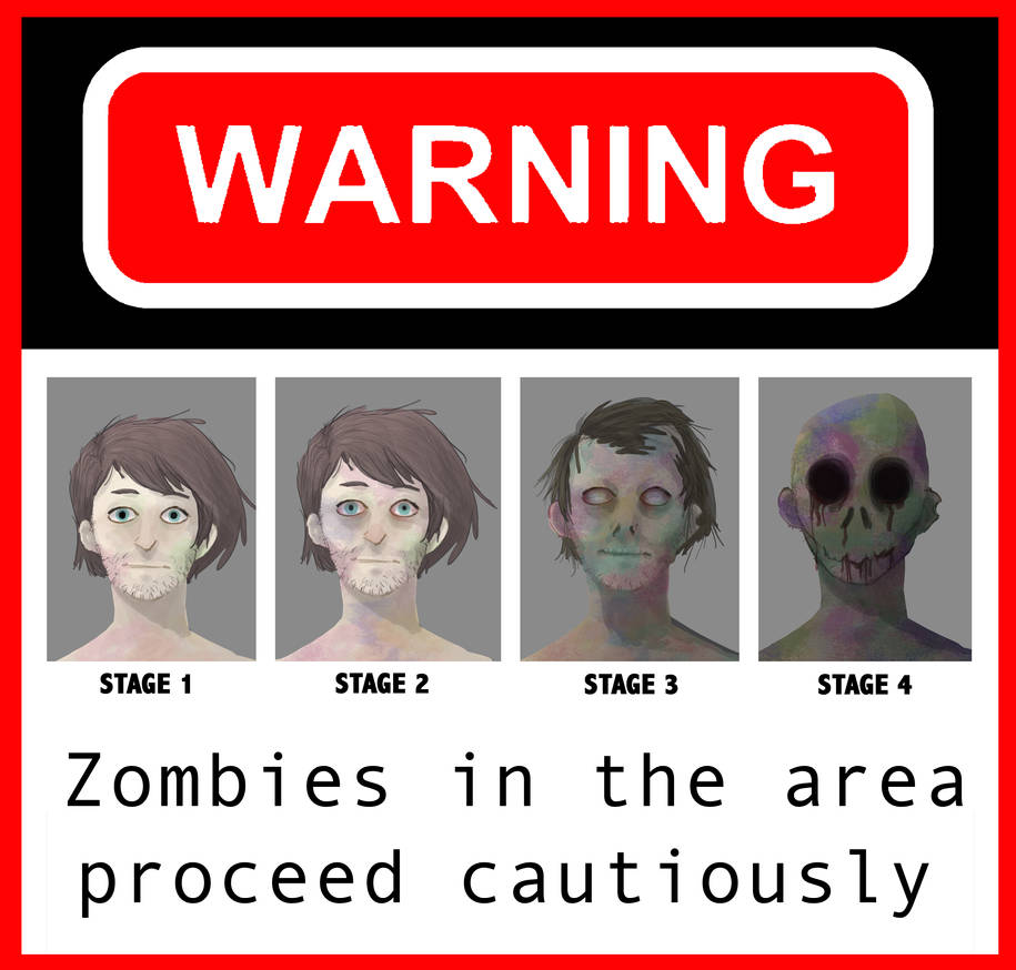 ZOMBIE STAGES poster by blogybo on DeviantArt