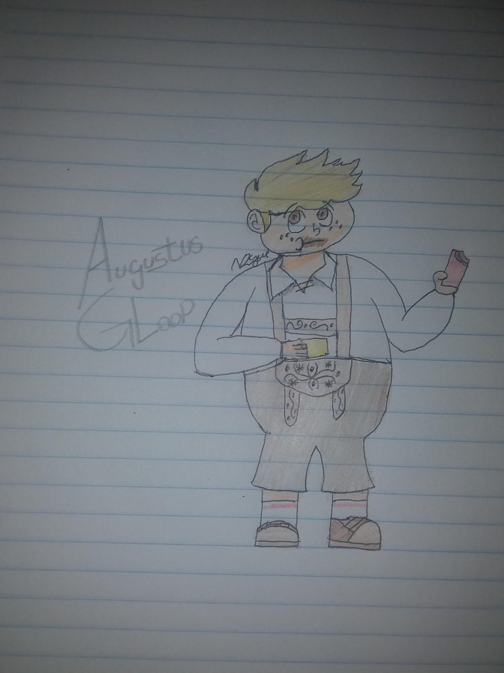 Redesigning my Childhood - Augustus Gloop *SKETCH* by XxGuilhermeArtsxX ...