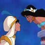 Aladdin and Jasmine Cel
