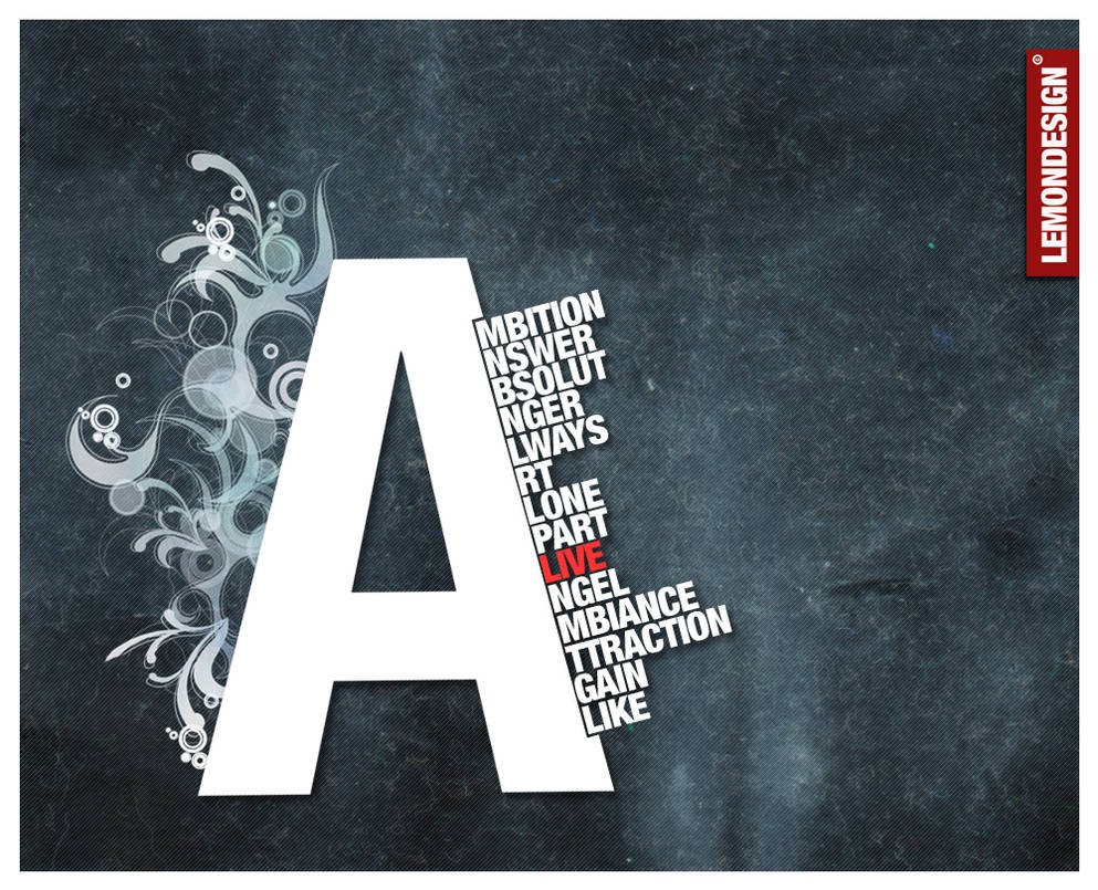 Typography-A by lemondesign