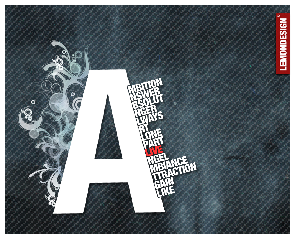 Typography-A by lemondesign