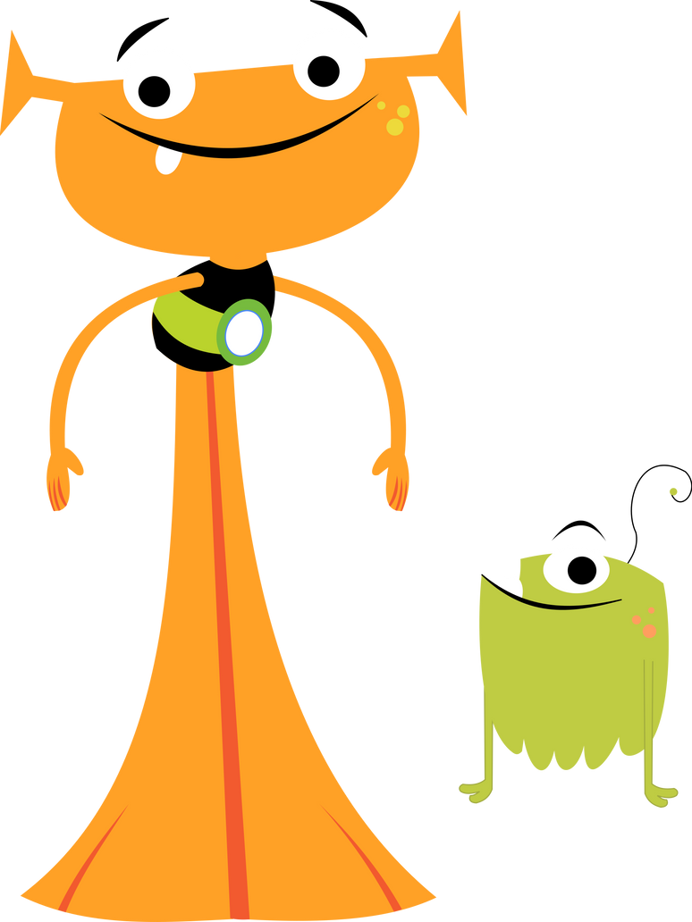 Plory and Yoop my first Design with Inkscape by AdamFavorites on DeviantArt