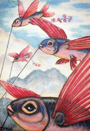 ACEO: Flying Fish by DanielleMWilliams