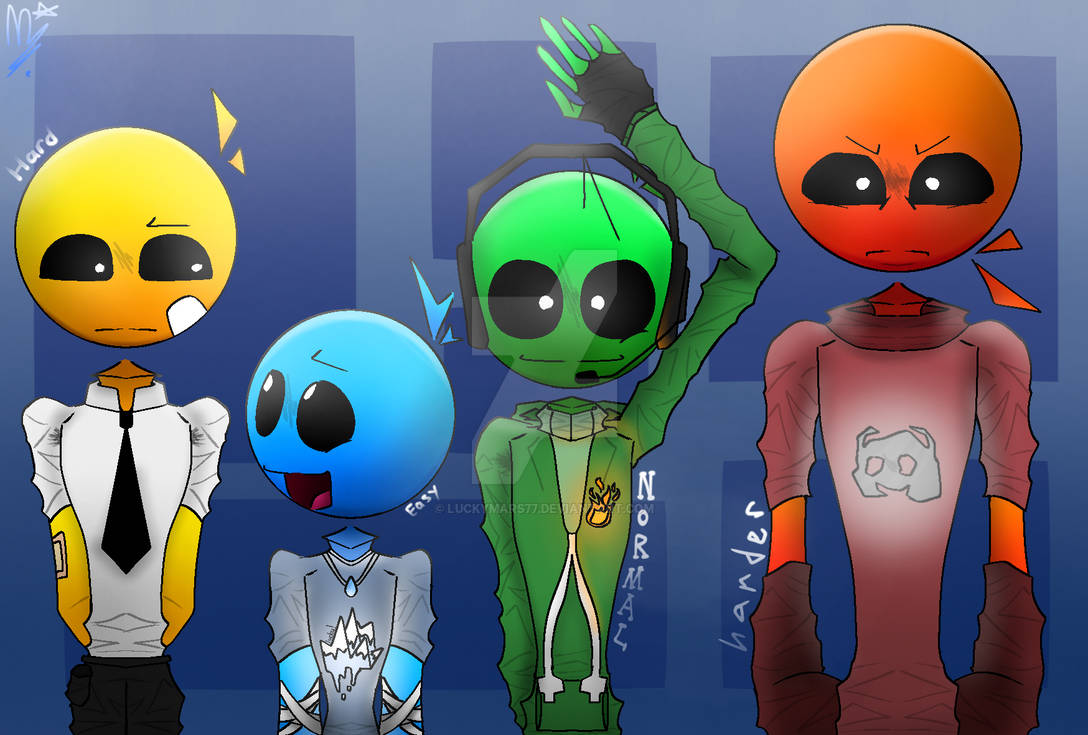 GD Difficulty fan art I made by luckymars77 on DeviantArt