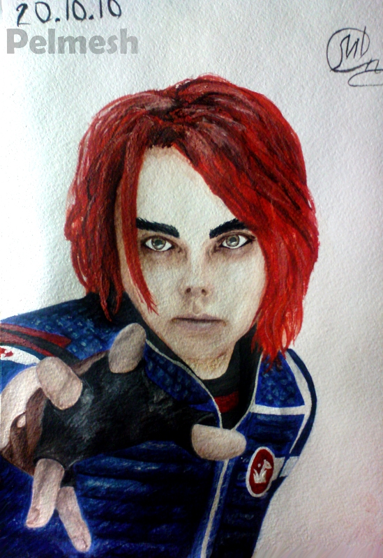 Gerard Way. Red hair. by Pelmesh on DeviantArt