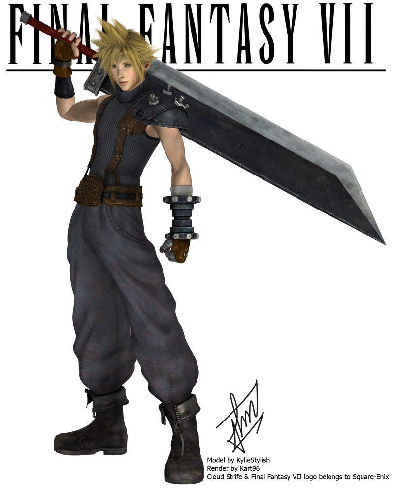 Dissidia NT Cloud Strife Render by kart96 on DeviantArt