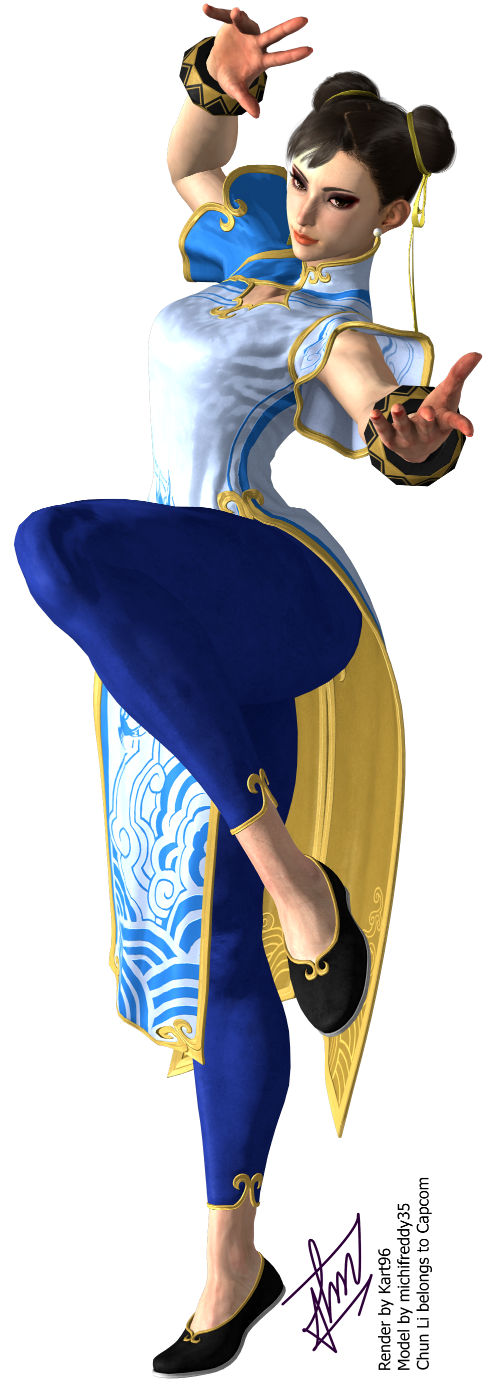 Chun Li Rr6 SF6 - Chun Li render 01 by kart96 on DeviantArt