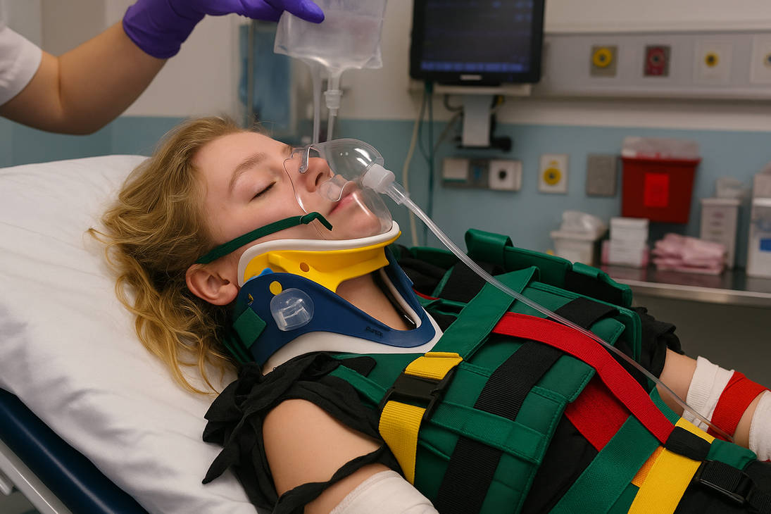O2 Neck Mask Female Neck Brace KED Oxygen Mask in the ED by DieselAsh320 on DeviantArt