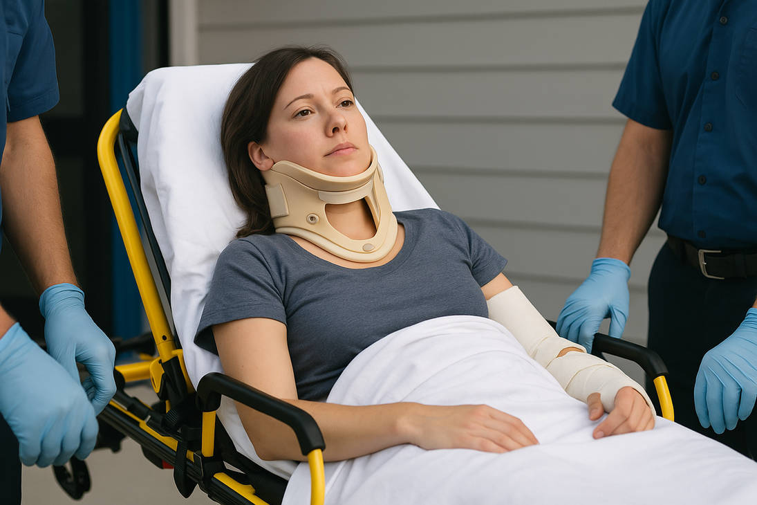 Neck Cast Emergency Care of Injured Brunette in Neck Brace by DieselAsh320 on ...