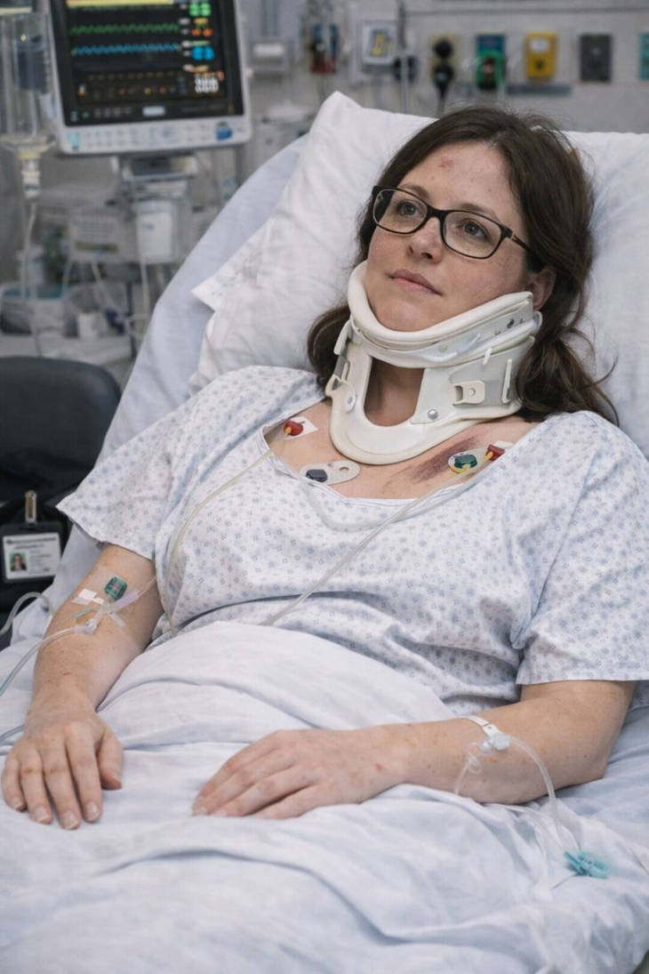 Injured Woman in the ED Resting and Monitored by DieselAsh320 on DeviantArt