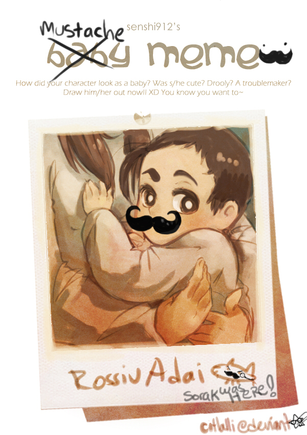 Mustache Rossiu baby meme