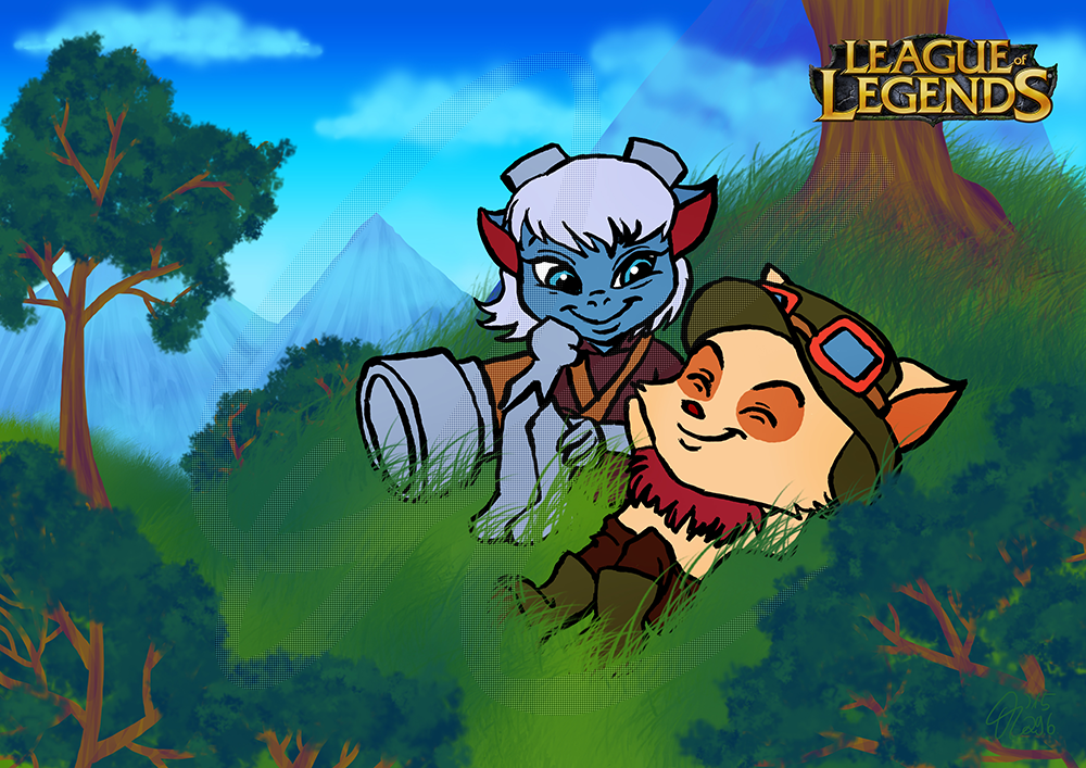 Teemo und Tristana - League of Legends by Kopanitsak