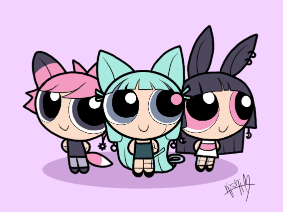 Helios x Eos x Selene - PowerPuffGirlsStyle