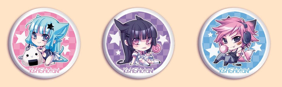 Buttons for Chisaii-Con (10.-12.5Hamburg/Germany)