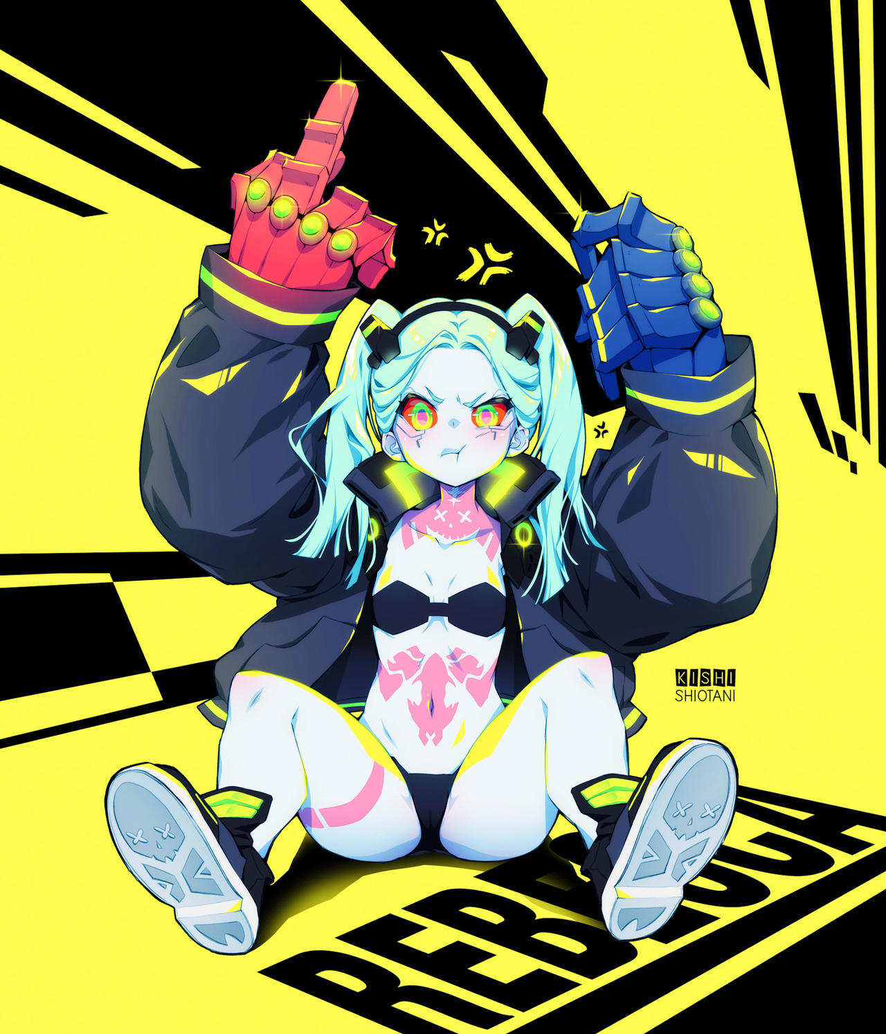 Rebecca - Cyberpunk Edgerunners by KishiShiotani on DeviantArt