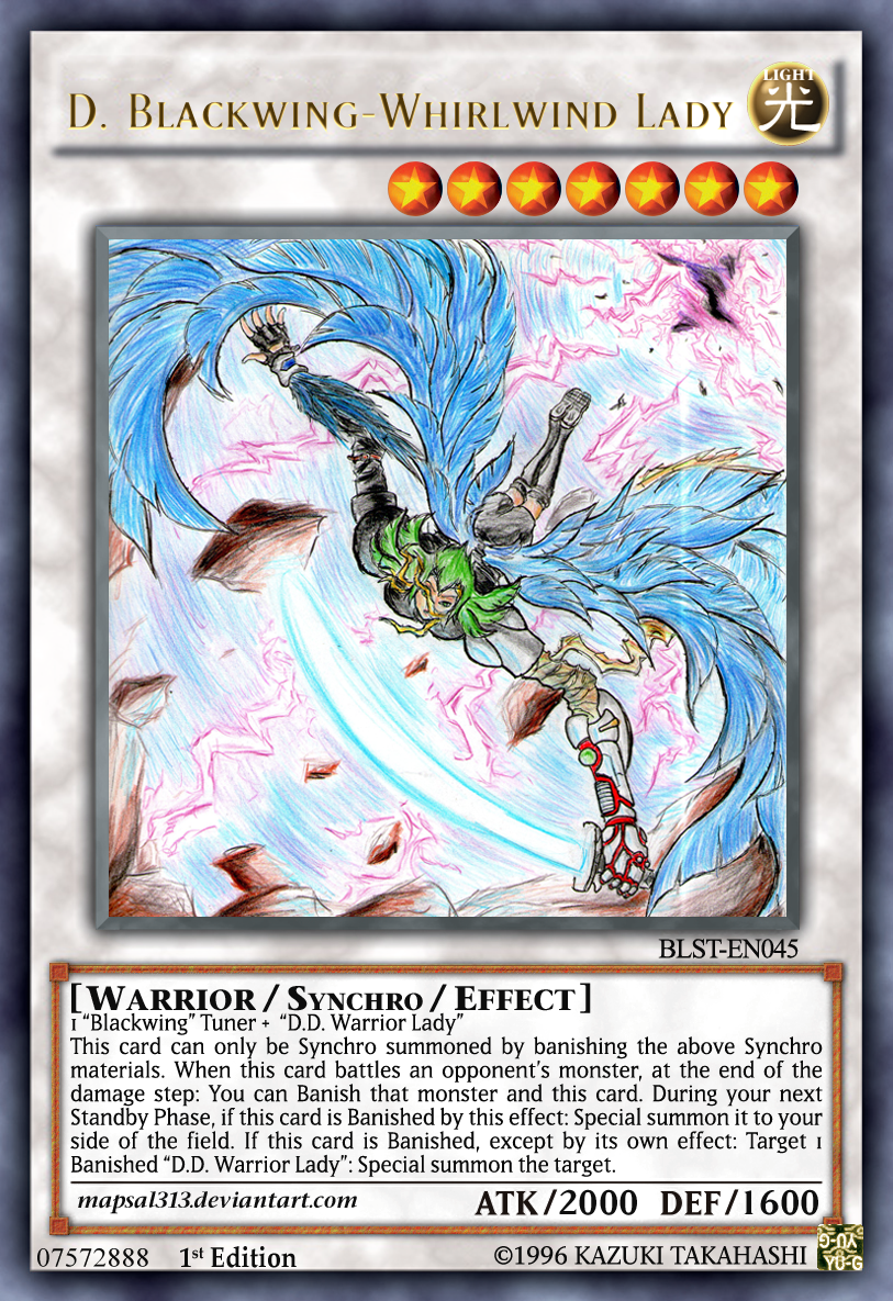 Yugioh Fan-Made Card: D. Blackwing-Whirlwind Lady by mapsal313 on DeviantArt Yugioh Fan-Made Card: D. Blackwing-Whirlwind Lady by mapsal313 on DeviantArt