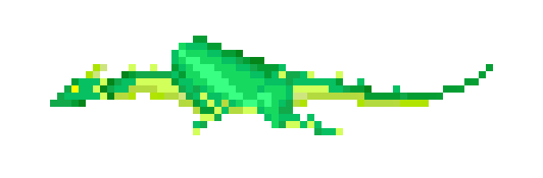 Green Pixel Dragon