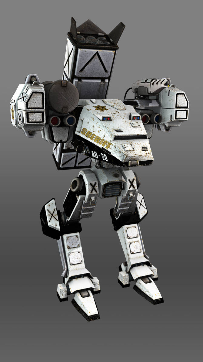 Mech Cop_textured by pk-man on DeviantArt