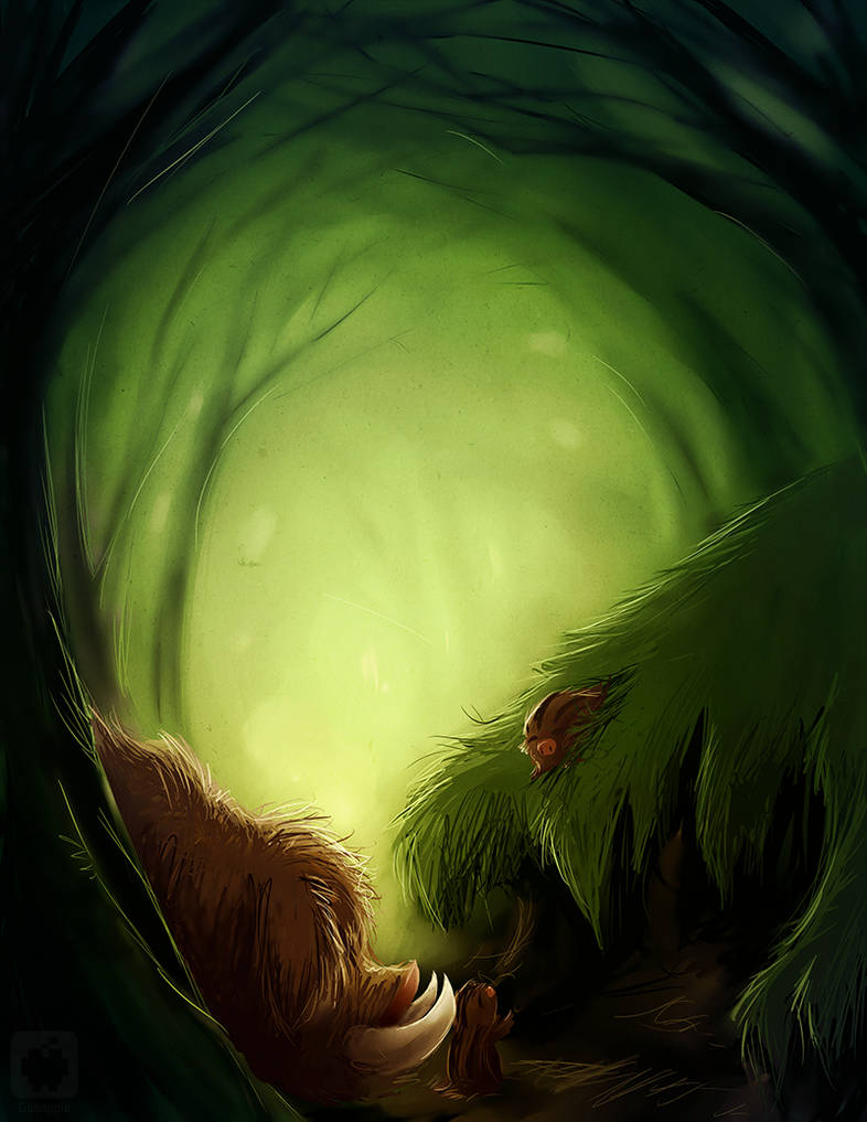 Speed Paint - Piloswine and Swinub by gabapple