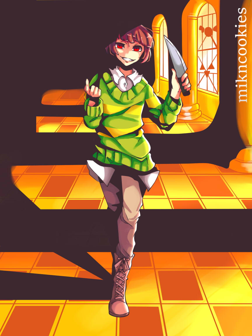 Chara Undertale Genocide Route By Mikncookies On Deviantart
