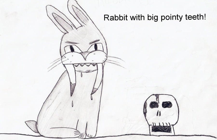 Cartoon Teeth Big Rabbit Rabbit With Big Pointy Teeth by hameat on DeviantArt