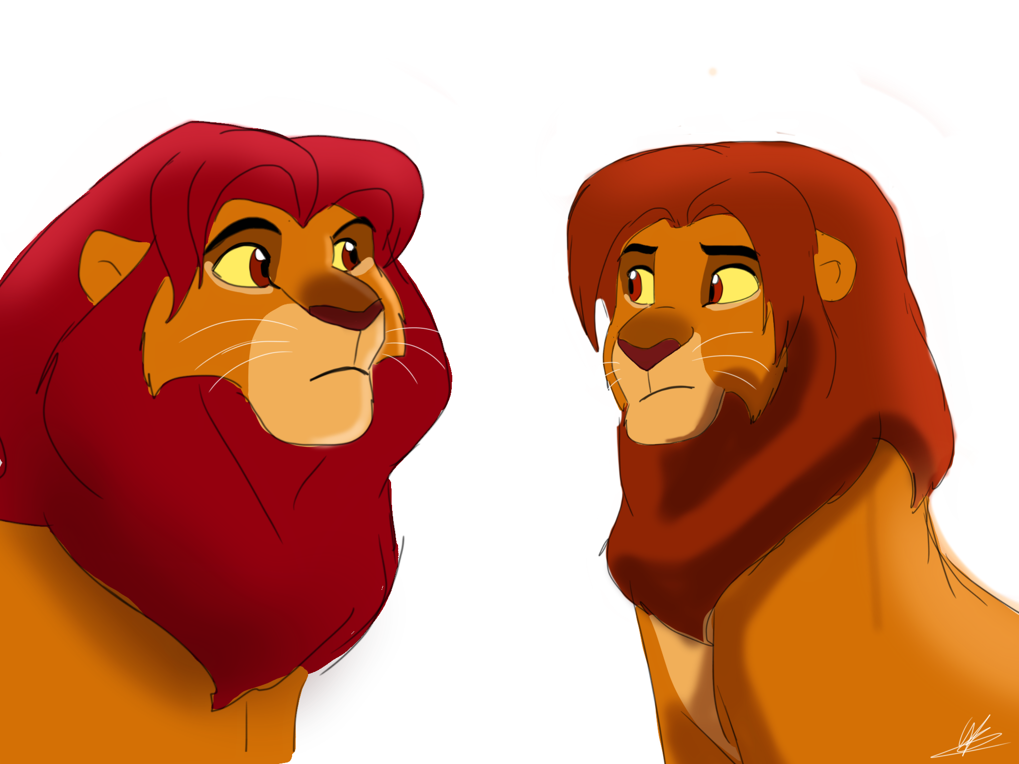 Simba vs Simba by superbosa on DeviantArt